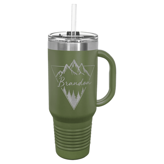 40oz Insulated Tumbler Large To Go Cup